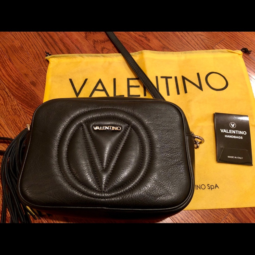 Valentino logo leather crossbody bag